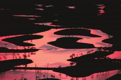 　　河湖余晖-摄于门城湖