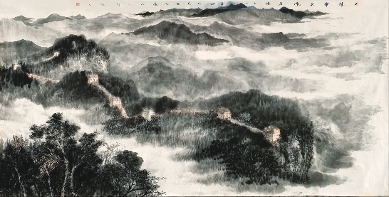 图11 七座楼手绘全景图